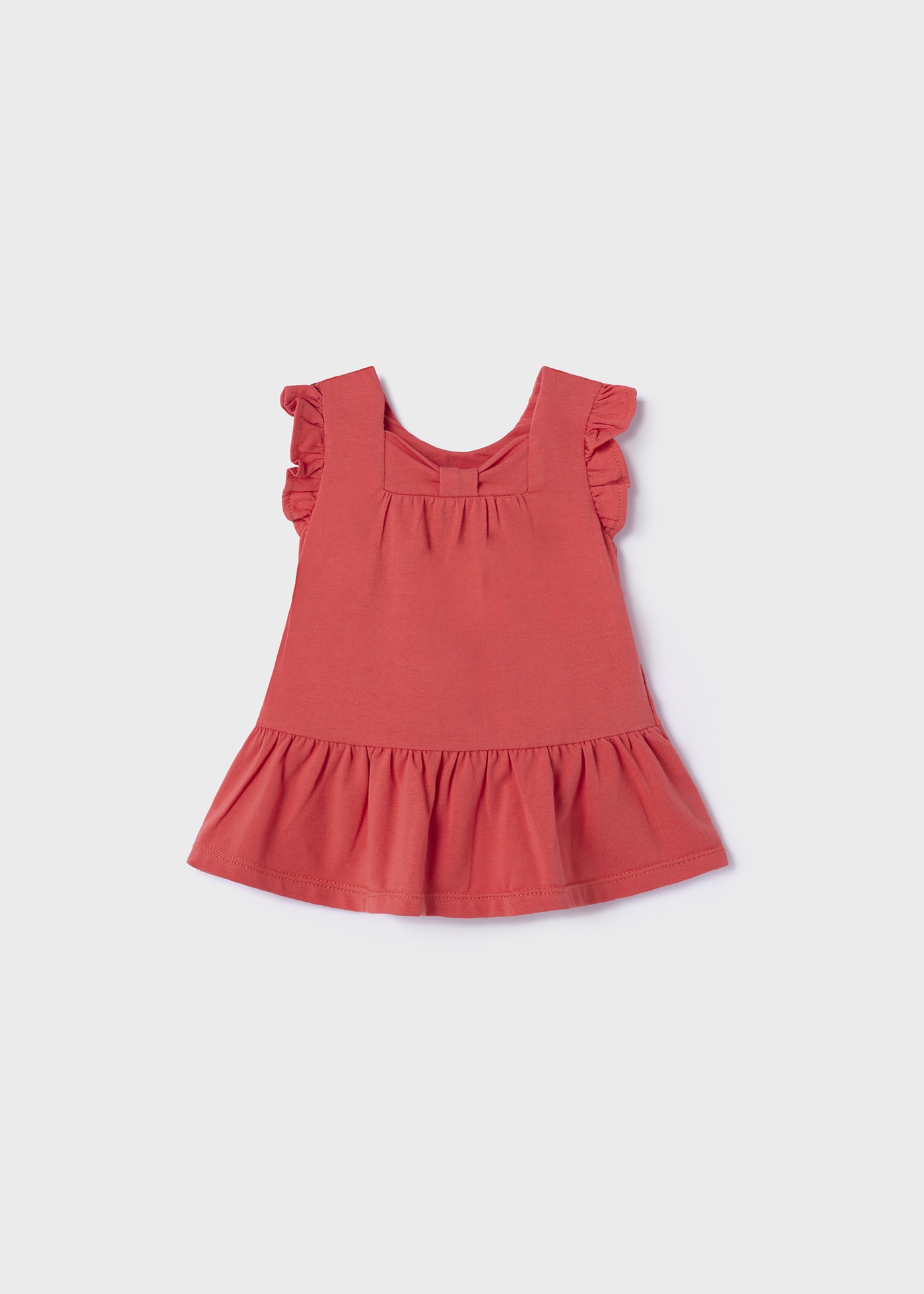 Vestido de algodão sustentável para recém-nascido