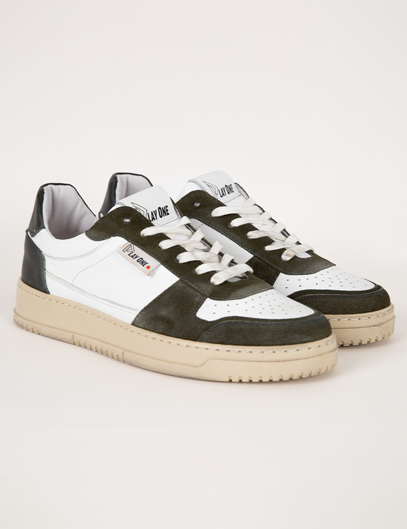 PLAY ONE BASKETS BASSES DUBAÏ BLANC KAKI