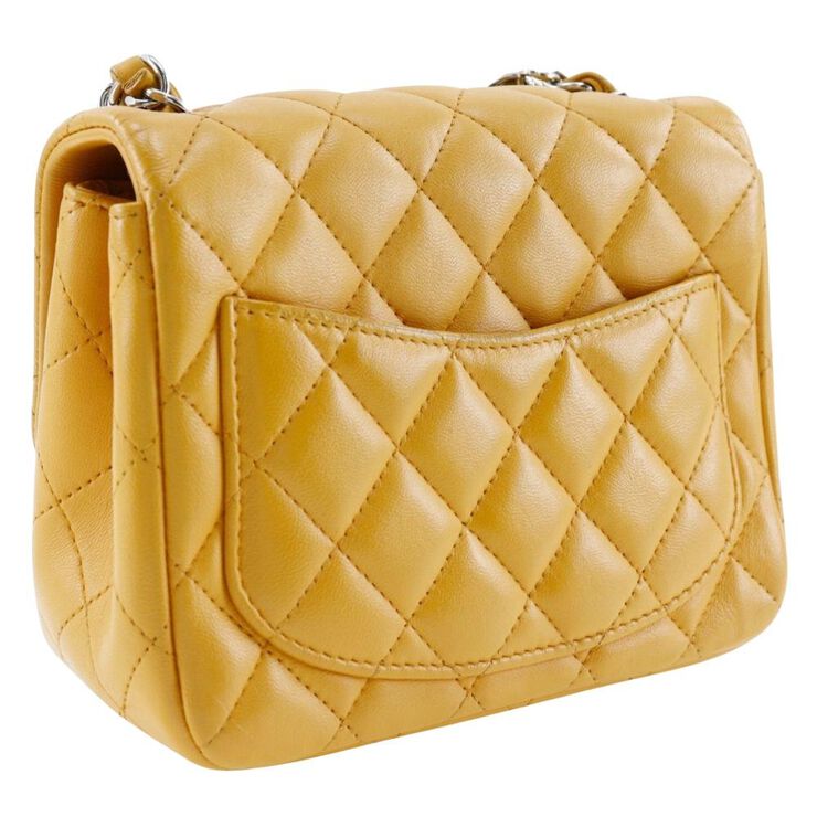 Chanel Vintage Chanel Crossbody Bag Yellow