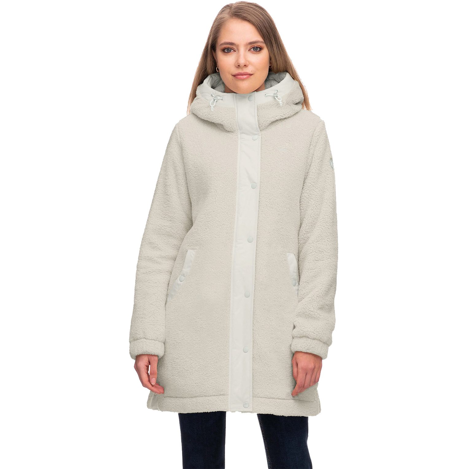 ragwear Cousy Fleecejacke Damen ecru