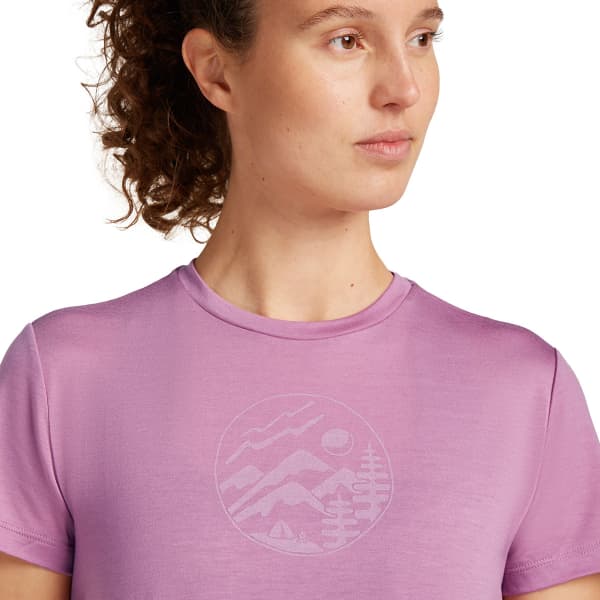 T-shirt randonnée ICEBREAKER W MERINO CORE SS TEE DECO