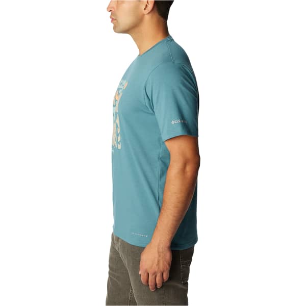 T-shirt randonnée COLUMBIA SUN TREK SHORT SLEEVE GRAPHIC TEE CLOUDBURST/SIMPLE GORGE