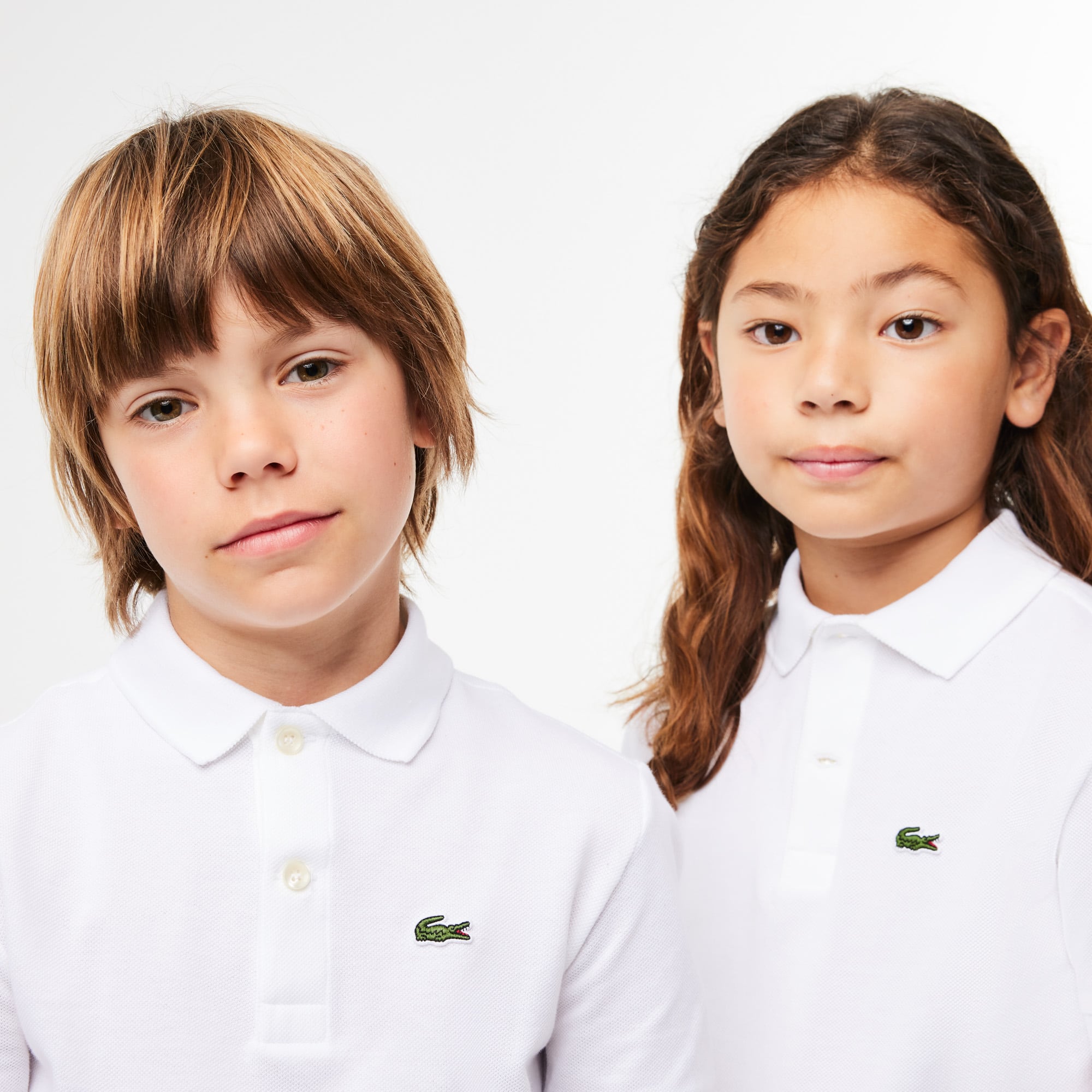 Polo enfant Lacoste regular fit en petit piqué uni Polos - Blanc - Lacoste - Enfant