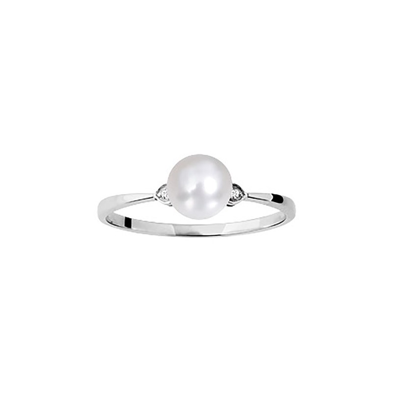 Bague Femme - perle - Or 18 Carats