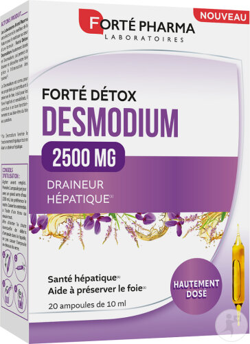 Forté Pharma Fortédétox Desmodium Foie 2500 20 Ampoules