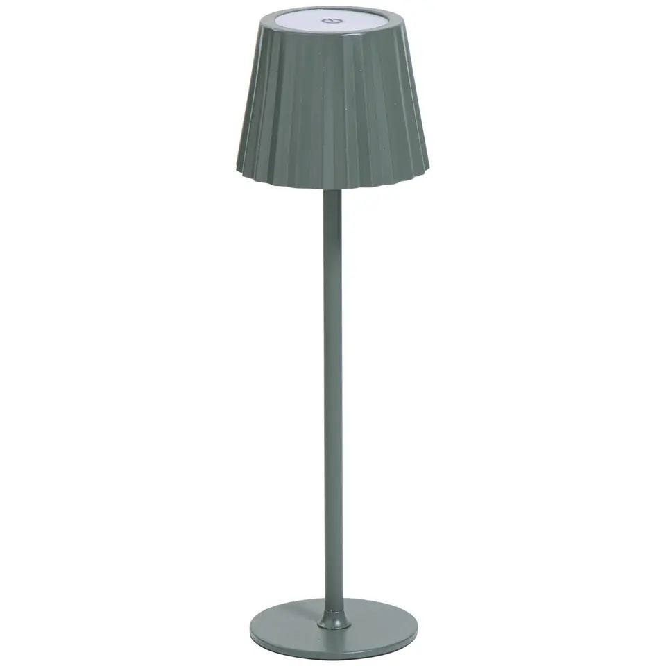 Tafellamp Scotti groen USB LED