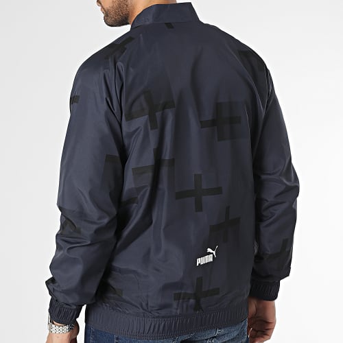 Veste Zippée OM Prematch 769586 Bleu Marine