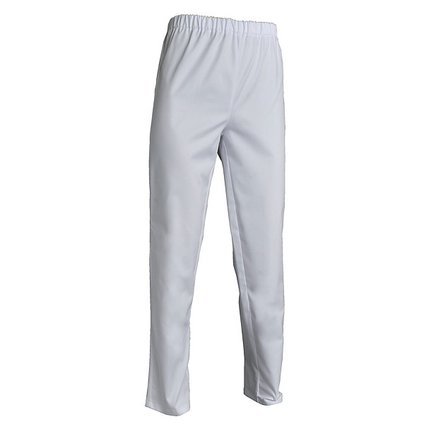 Pantalon hospitalier mixte blanc, taille 56/58