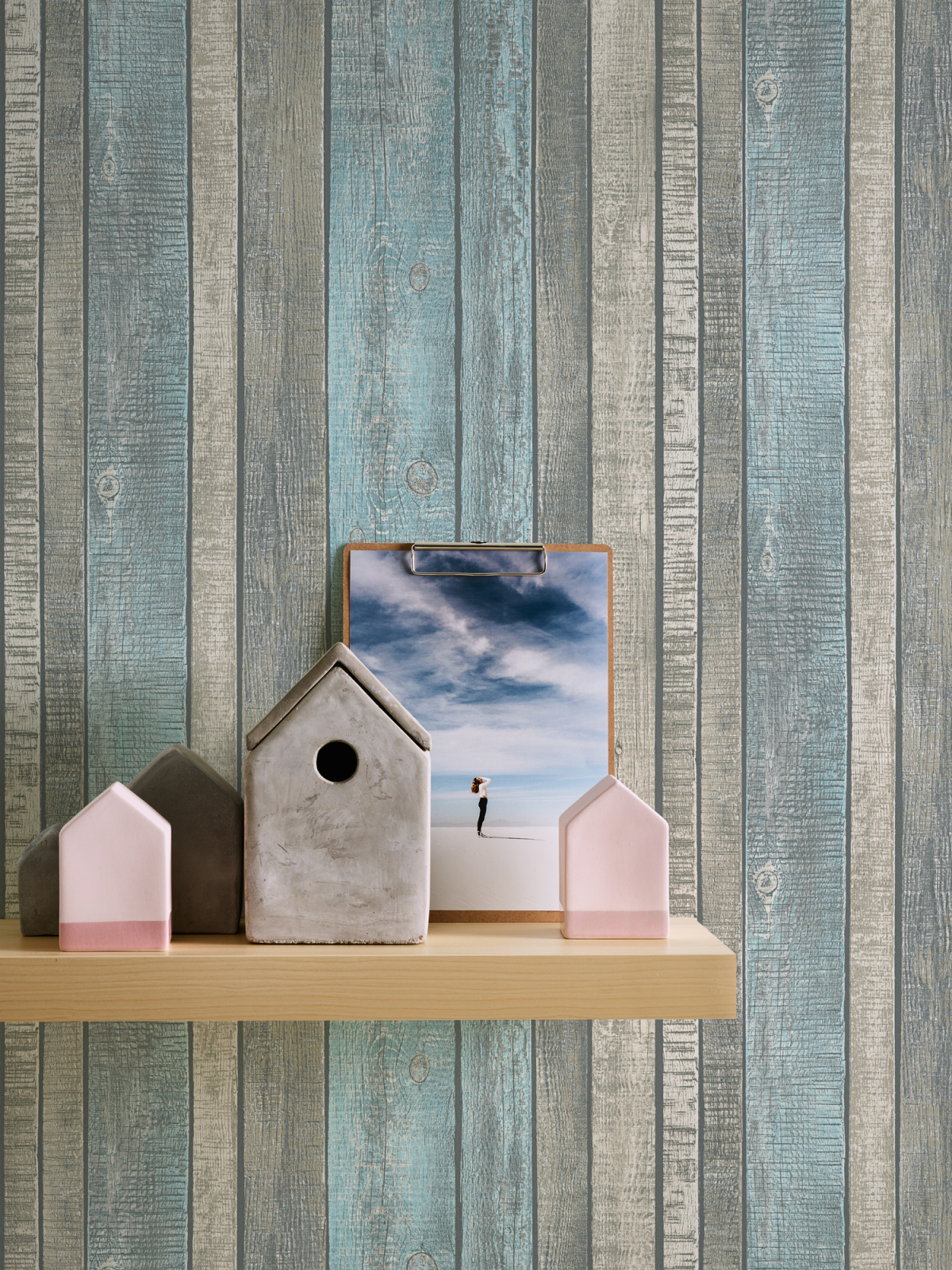 Vliestapete BEST OF WOOD´N STONE 2ND EDITION - blau - 10 Meter