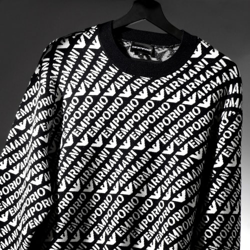 Pull 6R1MU2 Noir Blanc