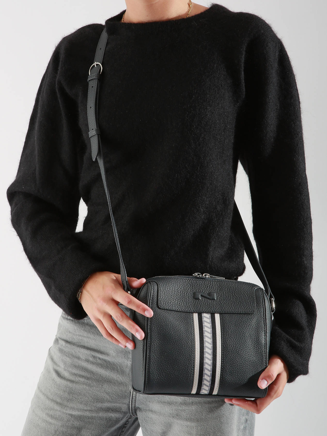 Sac bandoulire Jeane Signature cuir NATHAN BAUME