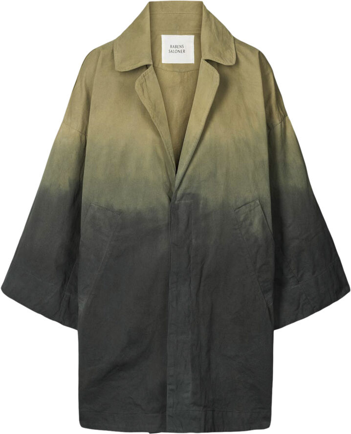 Rabens Saloner Flow drill oversize jacket - Jacqli Army combo