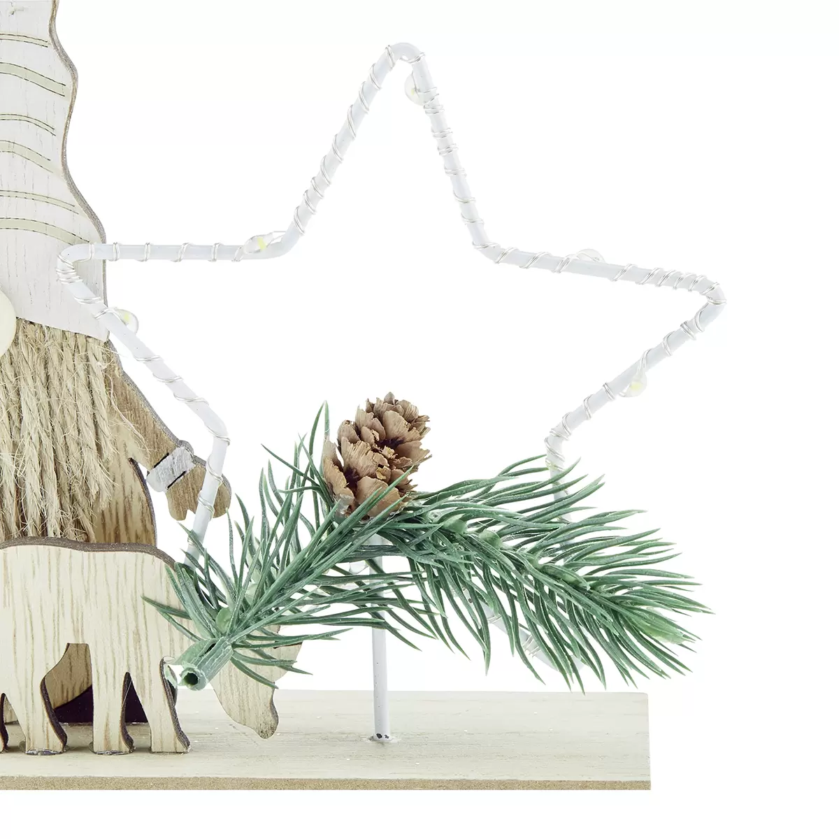 Weihnachtsfigur Daiko / Luca Bessoni natur,weiss