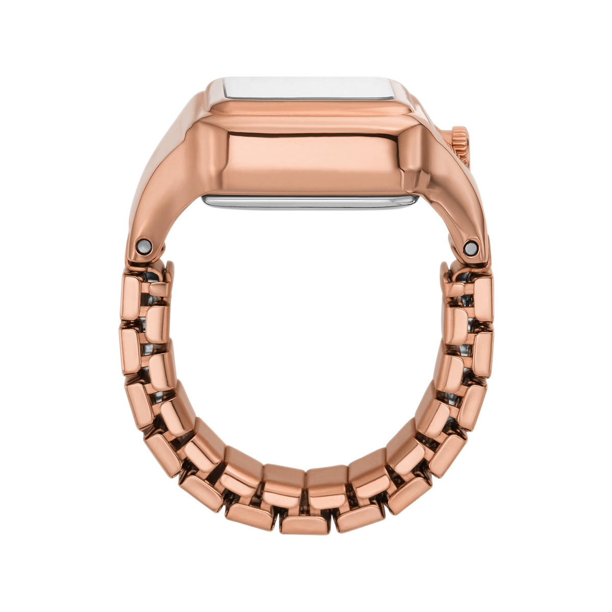 Montre FOSSIL watch ring femme bracelet acier inoxydable doré rose