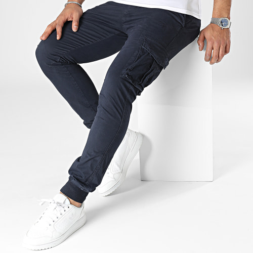 Pantalon Cargo Bleu Marine