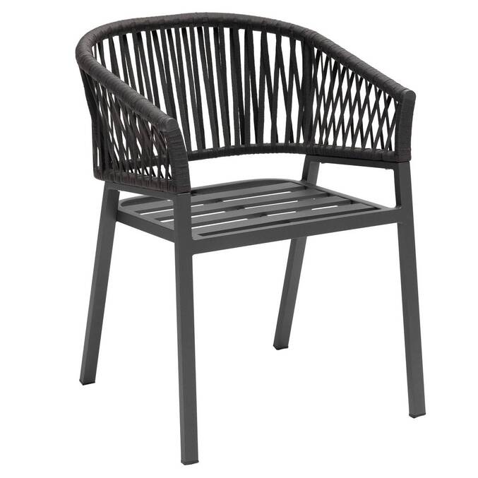 Lot de 2 fauteuils de jardin ORIENGO Anthracite & Graphite