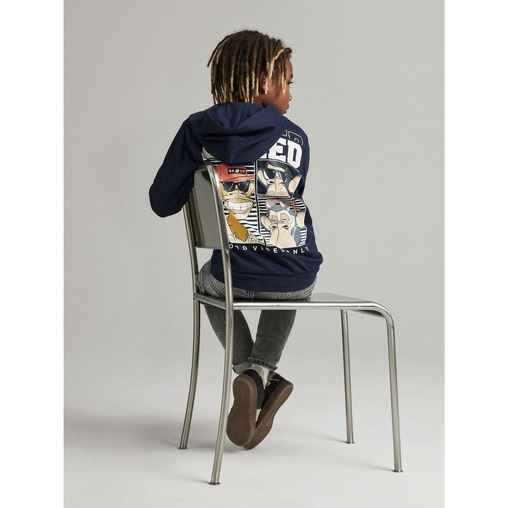 Køb Name It Navy Blazer Maddux Bored Of Directors Regular Sweatshirt
