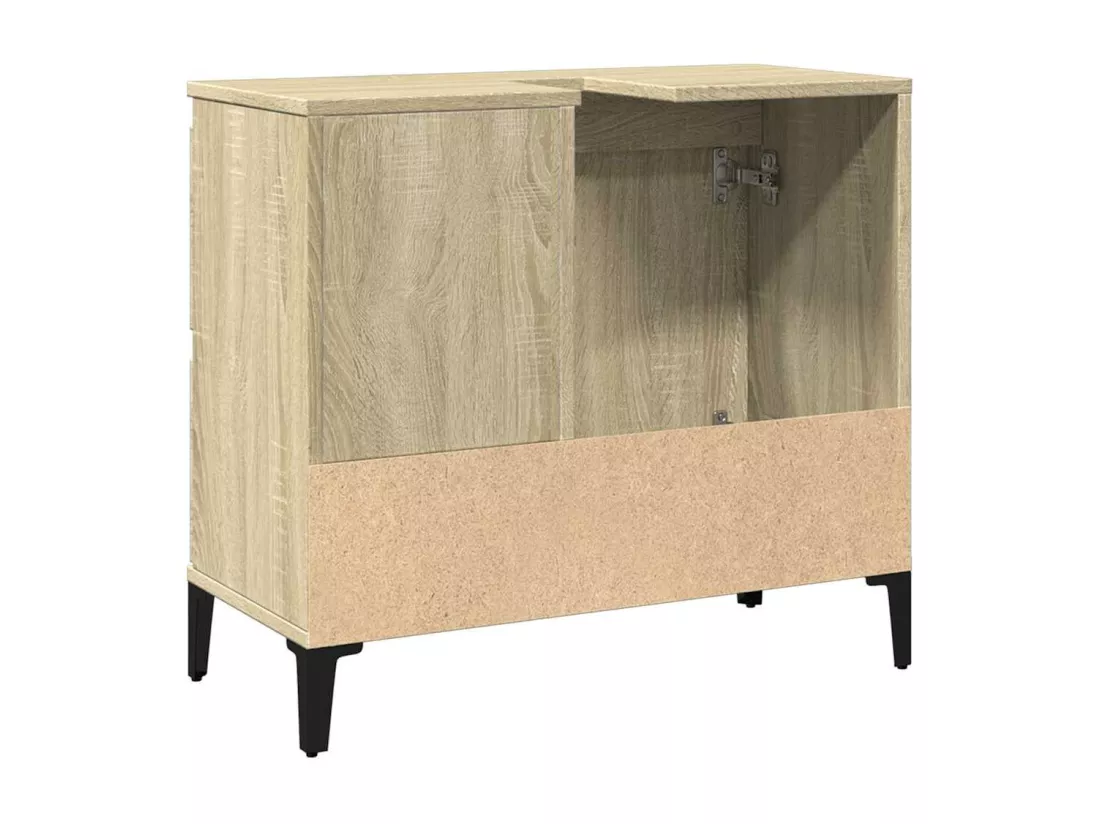 Armoire salle de bain chêne sonoma 65x33x60 cm