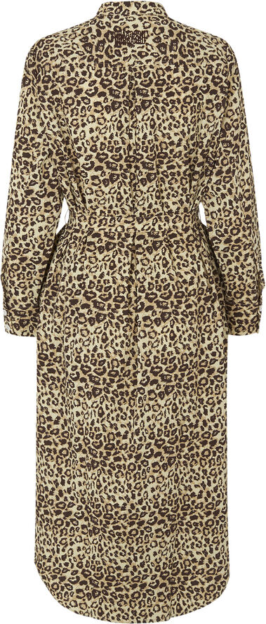 Mads Nørgaard - Copenhagen Crinckle Pop Rosemary Dress Aop Leo aop/black coffee