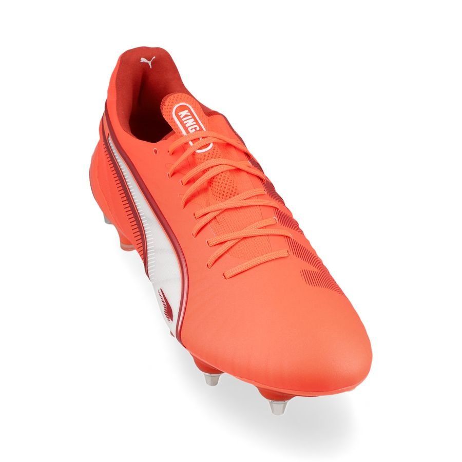 PUMA King Ultimate SG Unlimited - Glowing Red/Blanc/Red Fire