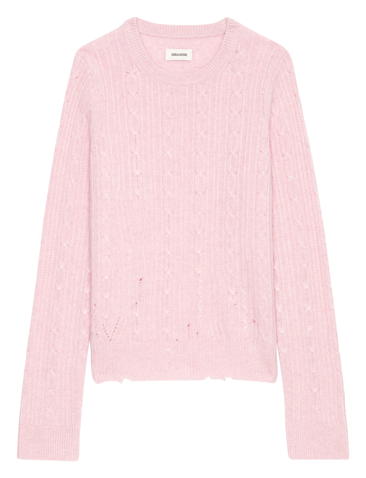 JONASSON - Pull ajouré en cachemire | Rose
