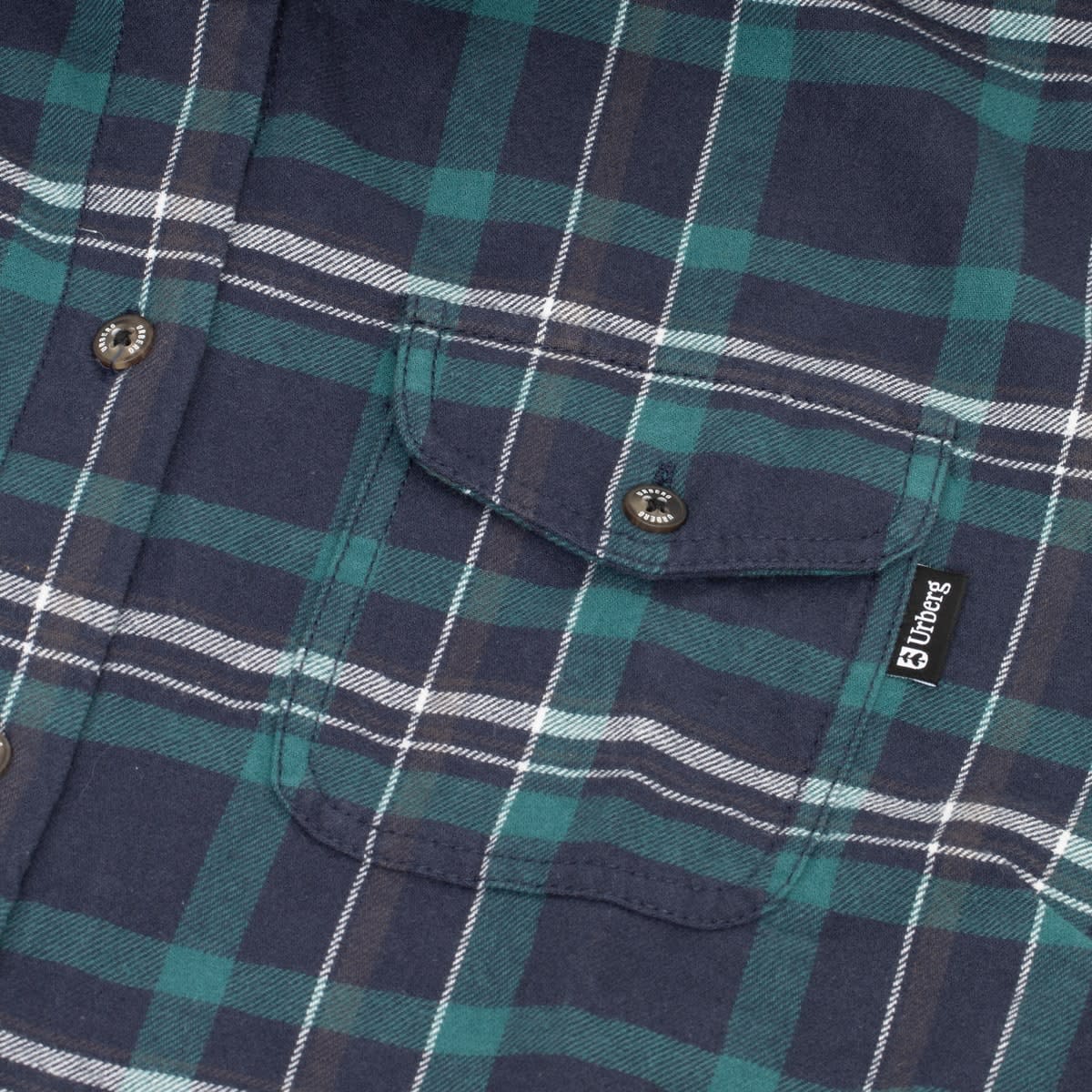 Urberg Flannel Ls W Strap Shirt Wmn Blue Nights