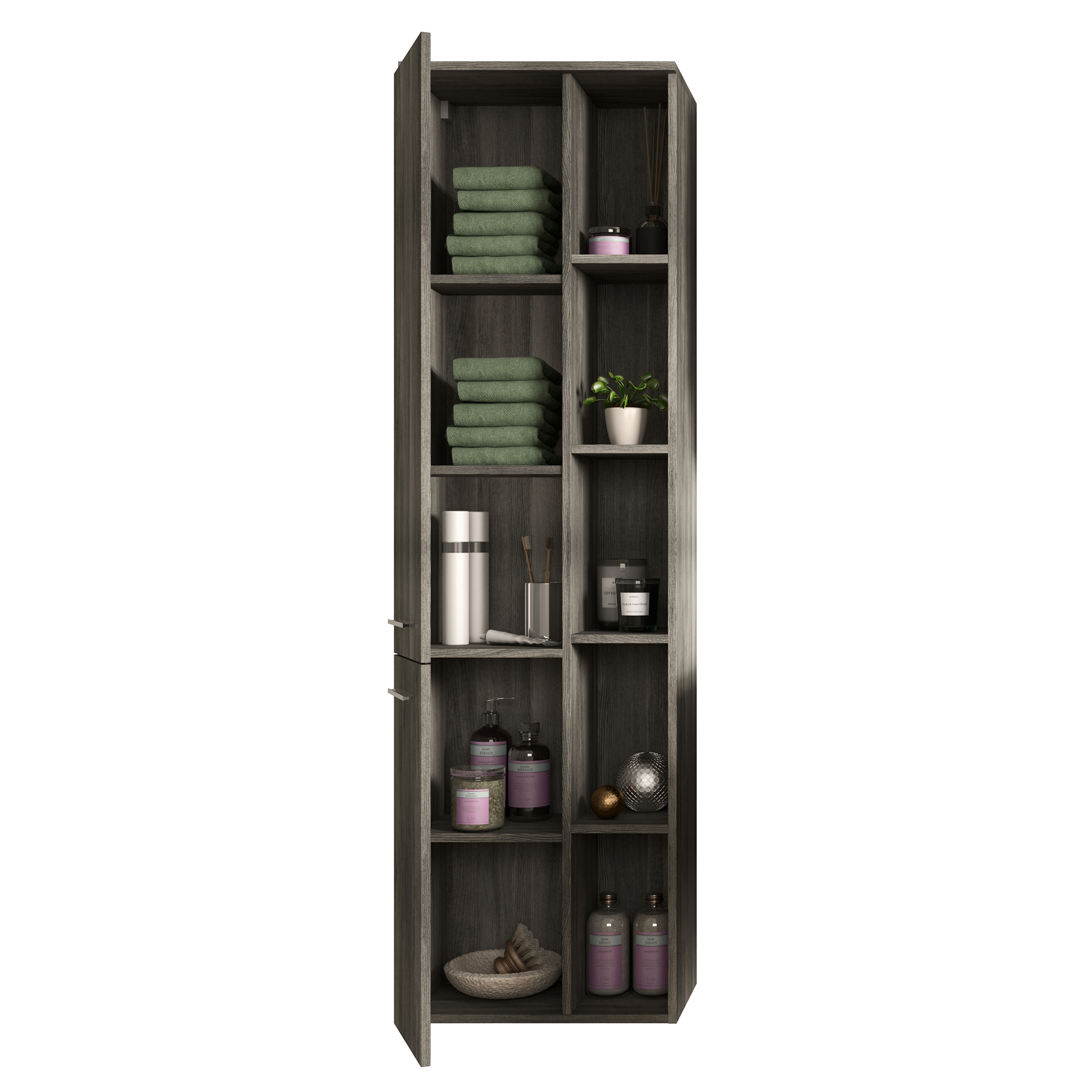 Hängeschrank YORK - Rauchsilber - 50 cm