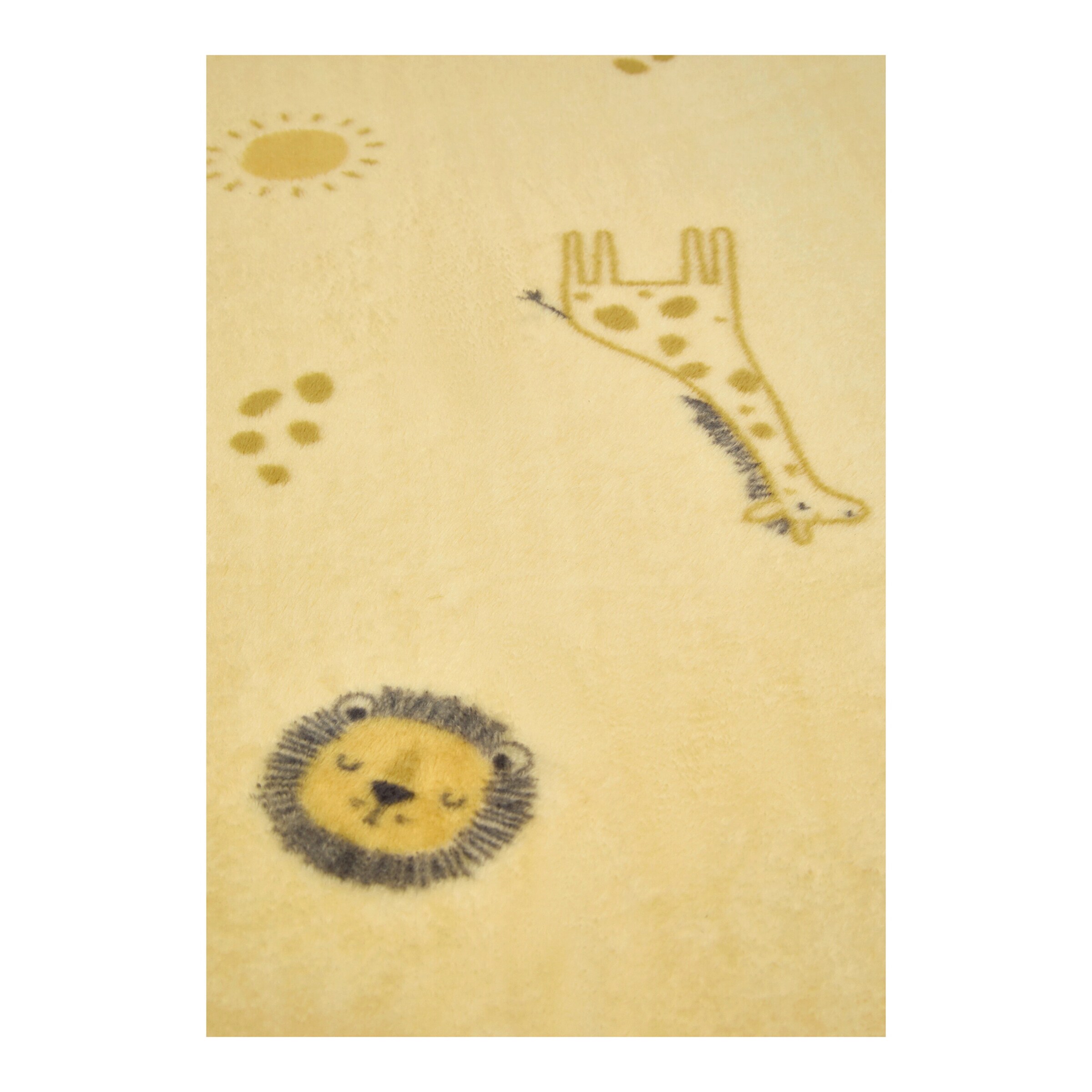 Sterntaler Babydecke Plüsch 75x100 cm gelb / Safari