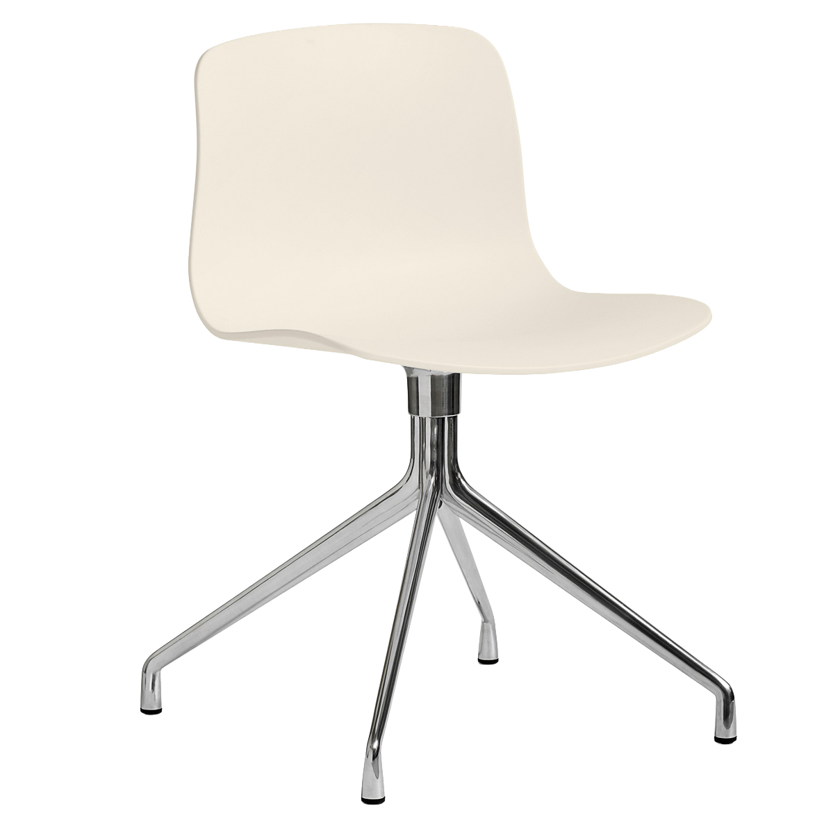 Eetkamerstoel AAC 10 met gepolijst onderstel cream white