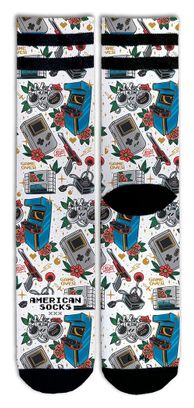 Game Over - Chaussettes Graphiques Techniques Coolmax - Cyclisme  Running et Sport