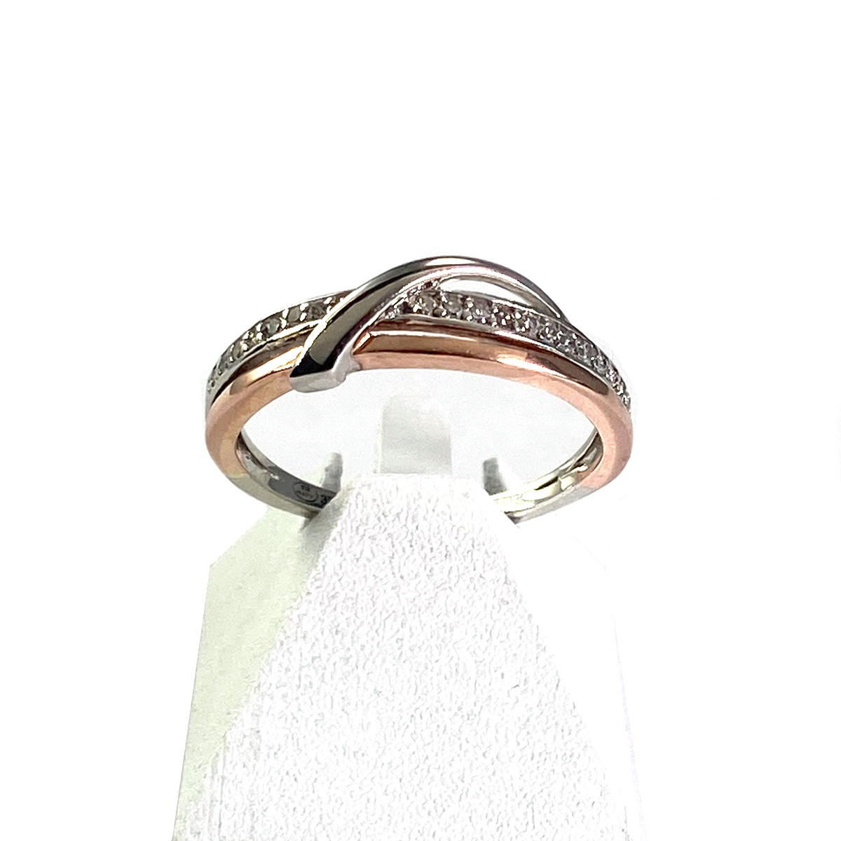 Bague d'occasion 2 ors 375 diamants