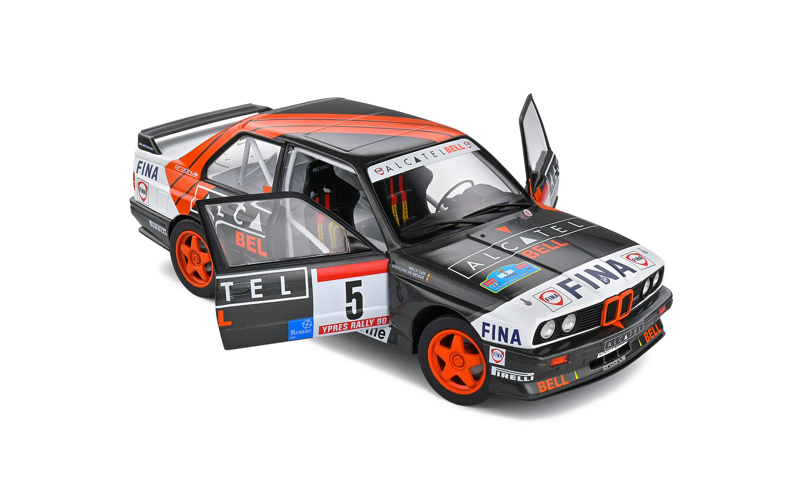 BMW E30 M3 Gr.A Rally Ypres #5, 1990 1:18Detailgetreues Modellauto im Massstab 1:18