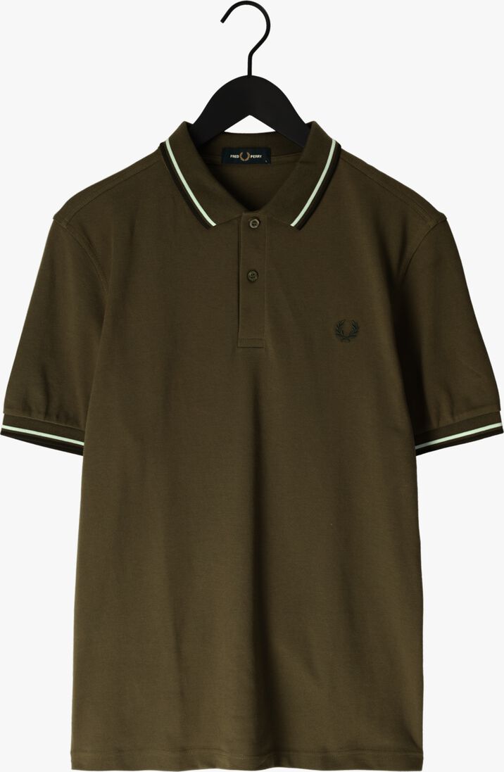 FRED PERRY groene fred perry polo twin tipped fred perry shirt