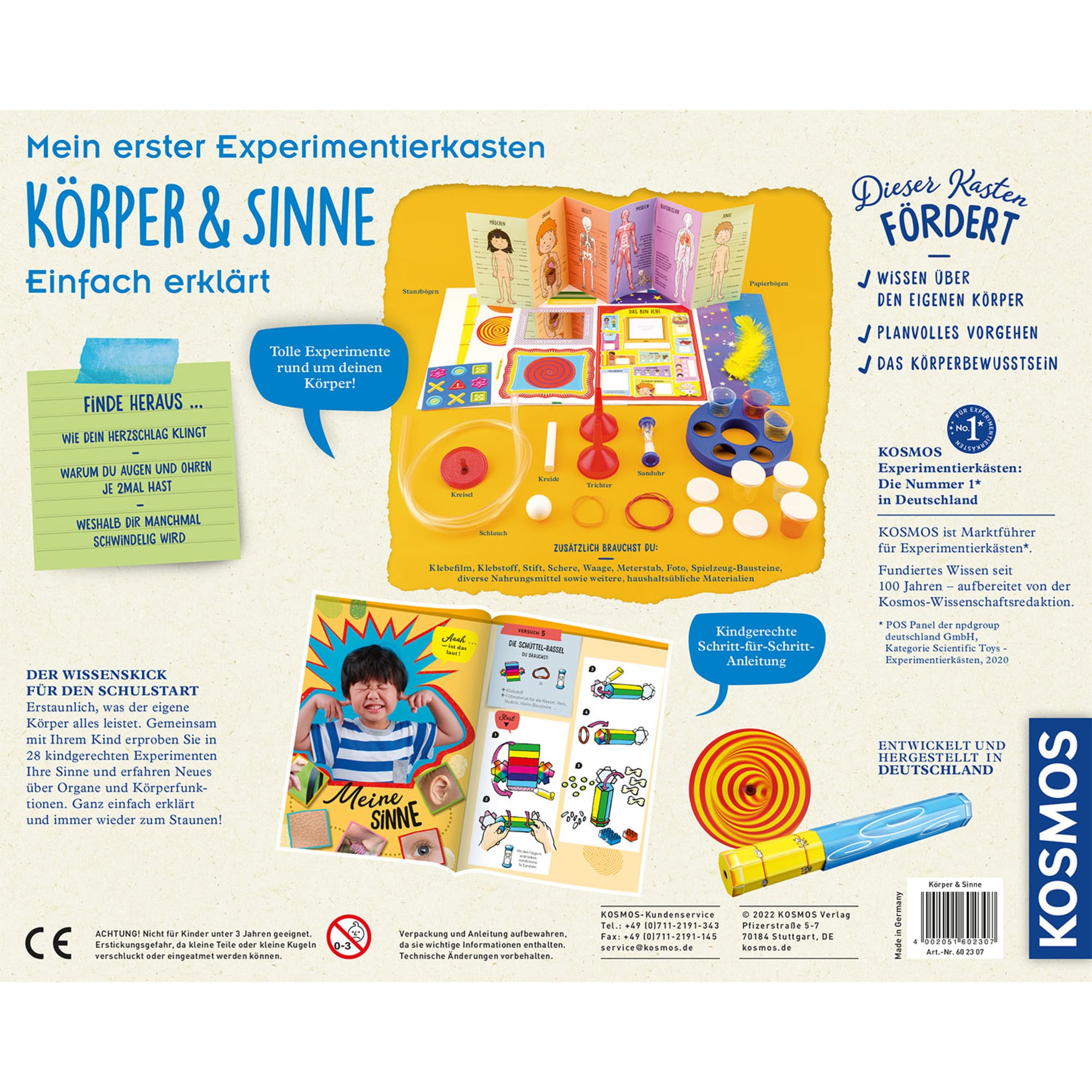 Kosmos Experimentierkasten Mein erster Experimentierkasten - Körper & Sinne