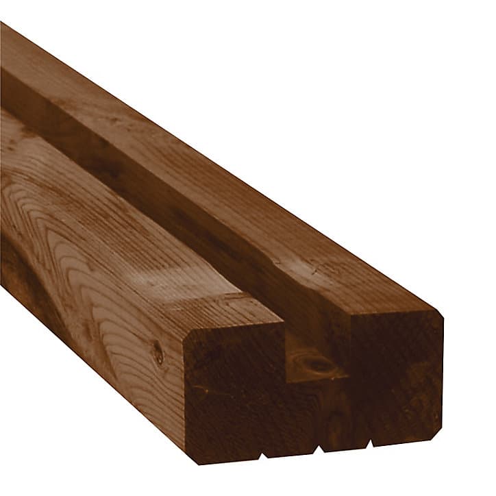Poteau U27 Lemhi marron 4,5 x 9 x L.240 cm