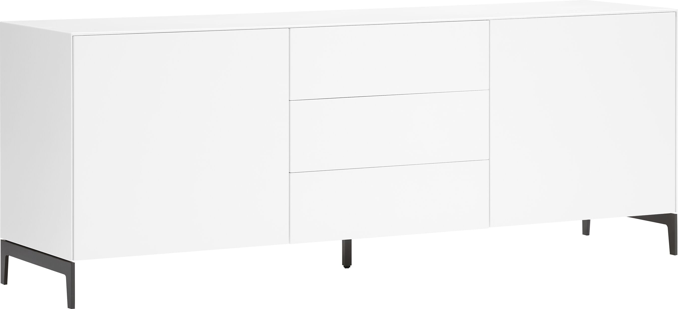 LUX Lowboard - Weiss / B: 180.0 cm x T: 46.0 cm x H: 68.0 cm
