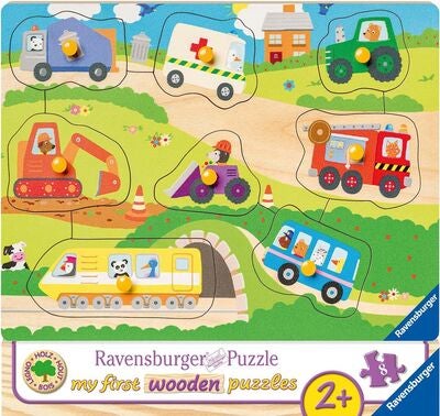 Ravensburger Knottpuslespill Favorittkjøretøy, 8 Brikker