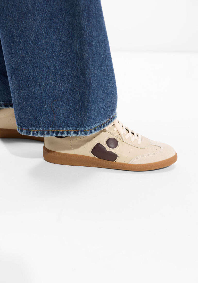 beige isabel marant lage sneakers bryce sneakers