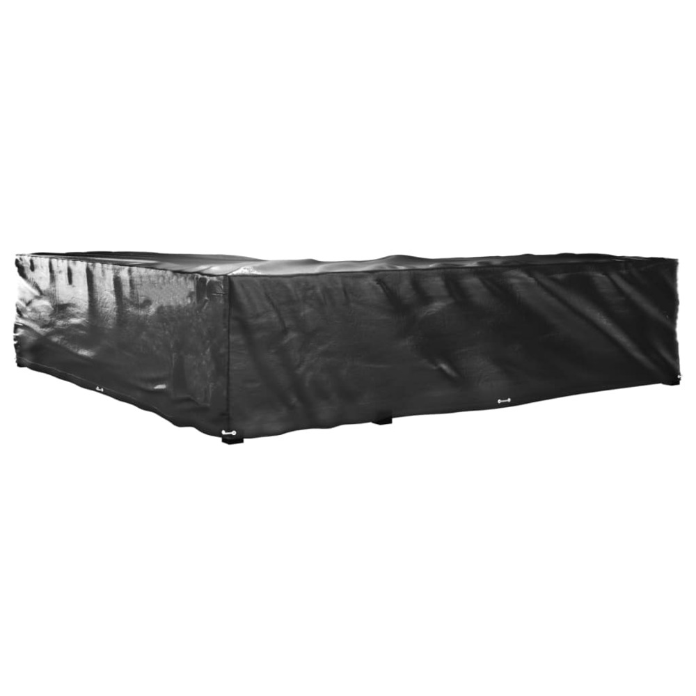 Housses de salon de jardin en forme de l 2 pcs 20 œillets
