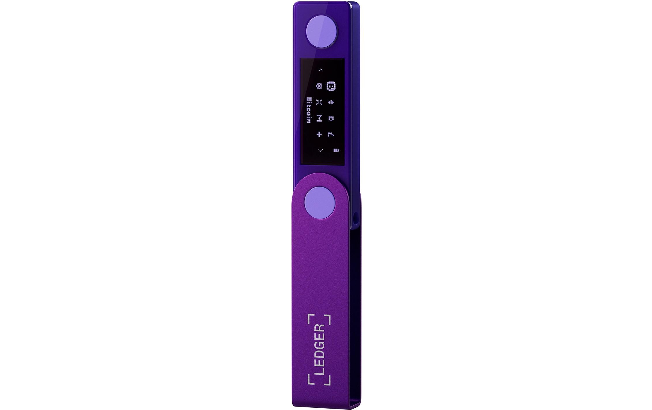 Nano X Amethyst Purple<br>Crypto-Hardware-Wallet mit Bluetooth zum Kaufen, Verwalten und Vermehren digitaler Vermögenswerte