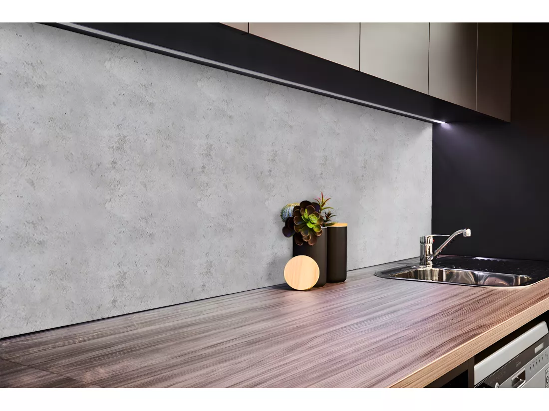 Panneaux muraux en vinyle, Planches en vinyle adhésives - 100x50 cm - Texture béton