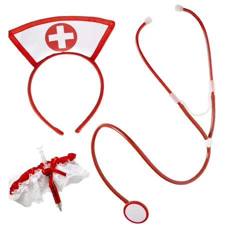 Widmann Krankenschwesterset mit Haube,Strumpfb.,Spritze