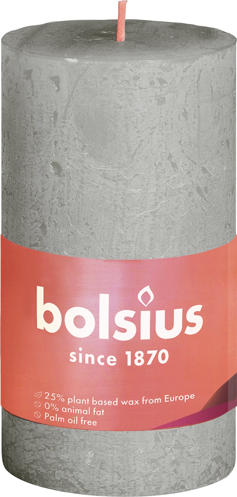 Bolsius stompkaars Rustiek Shine groen 30 uur D 5 H 10 cm