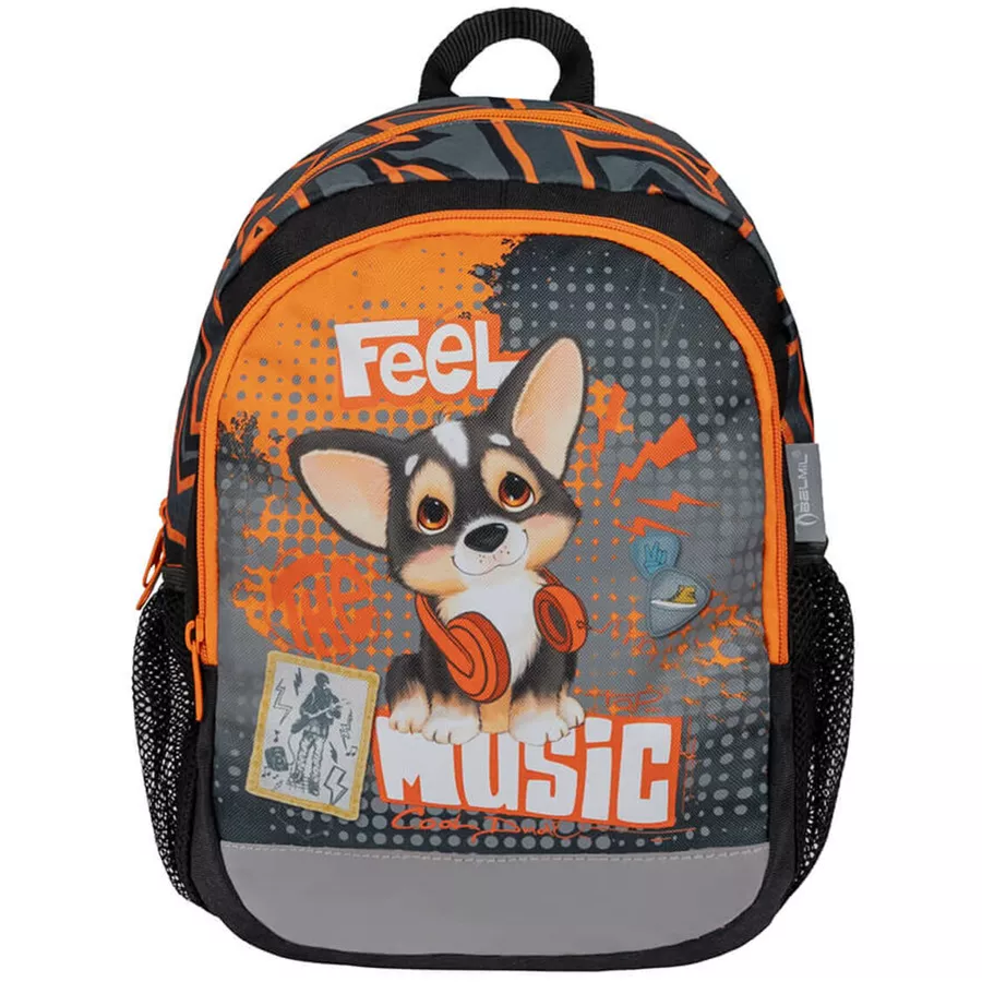 Belmil Kindergartenrucksack Kiddy Plus Kindergartenrucksack für 3-6 Jährige Kinder mit Brustgurt Feel The Music