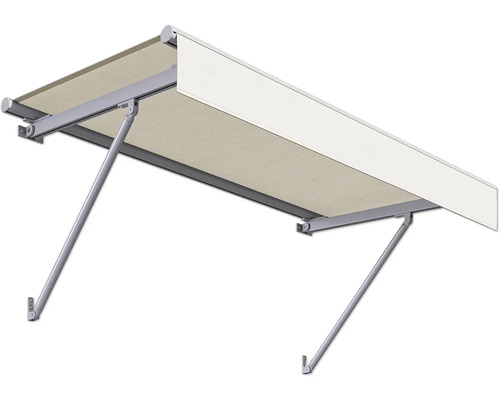 SCALA luifelframe RAL 7035 lichtgrijs 120x90 cm stof dessin 7133