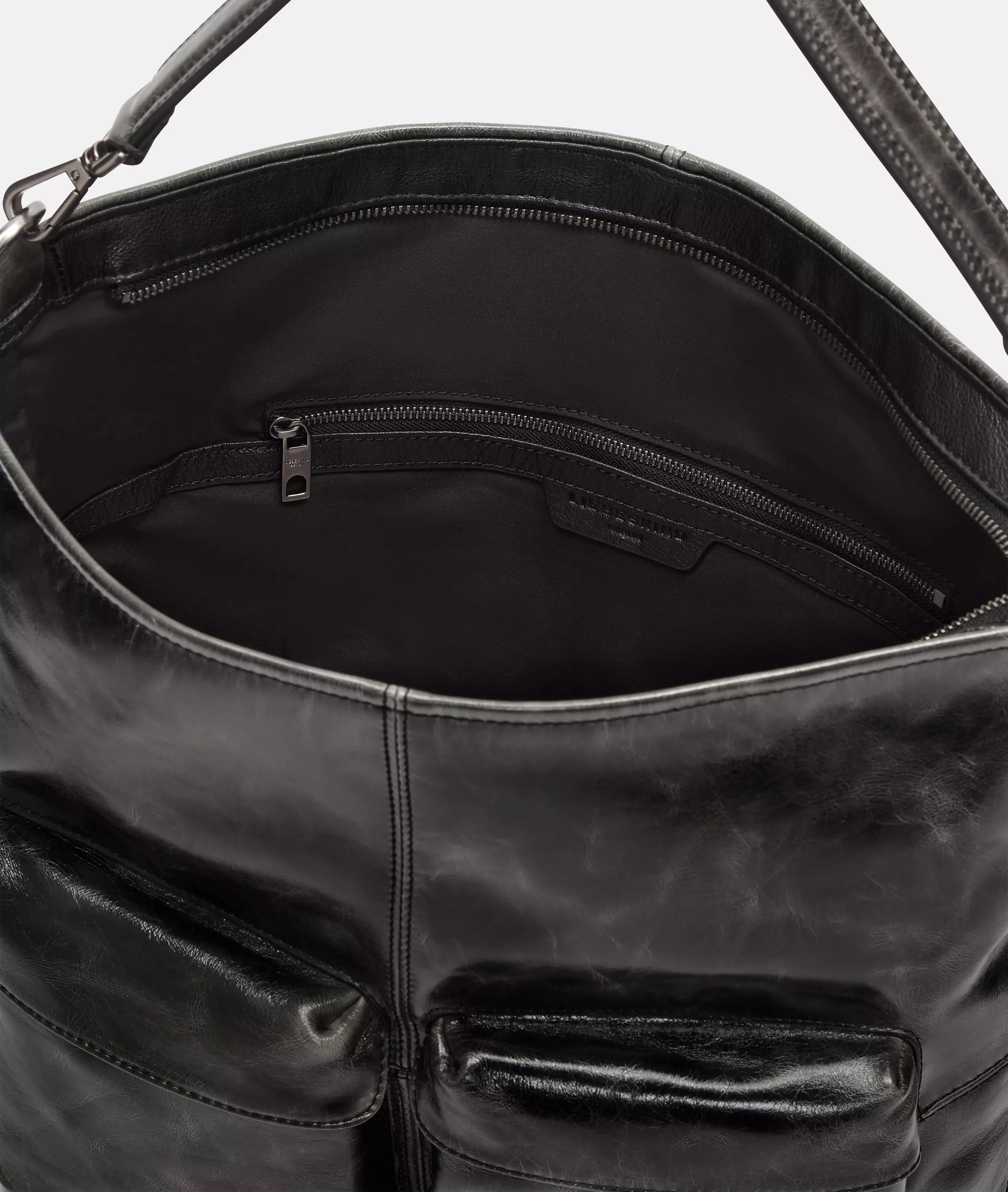 Archive LK 204 Hobo M Spacious hobo bag made from shiny cowhide leather
