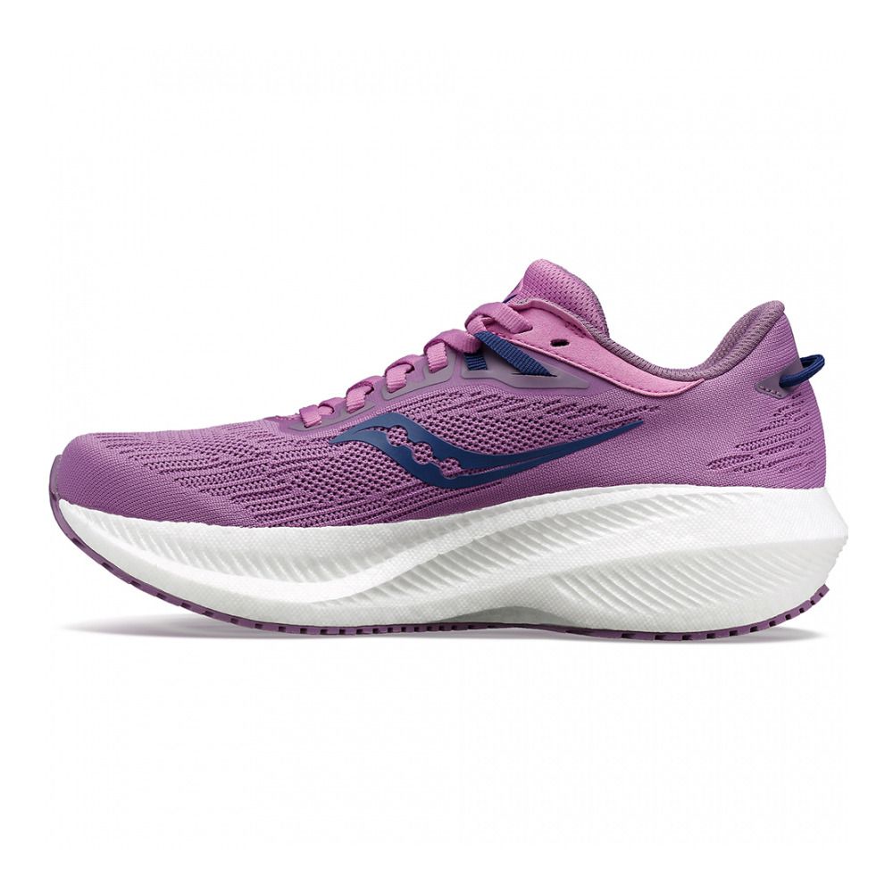 Saucony TRIUMPH 21 - Chaussures running Femme grape/indigo