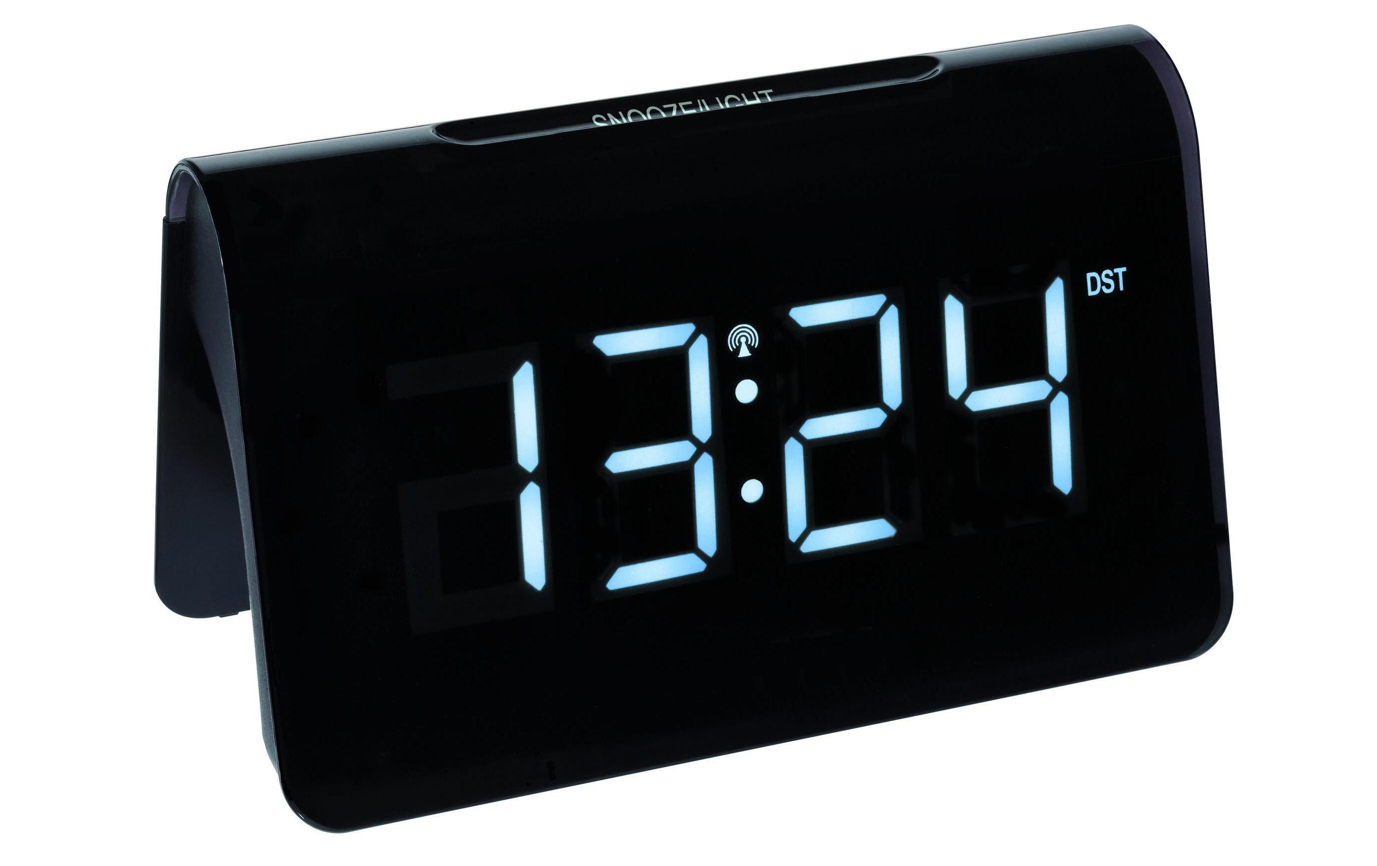 Funkwecker Icon Schwarz, WeissDigitaler Funkwecker