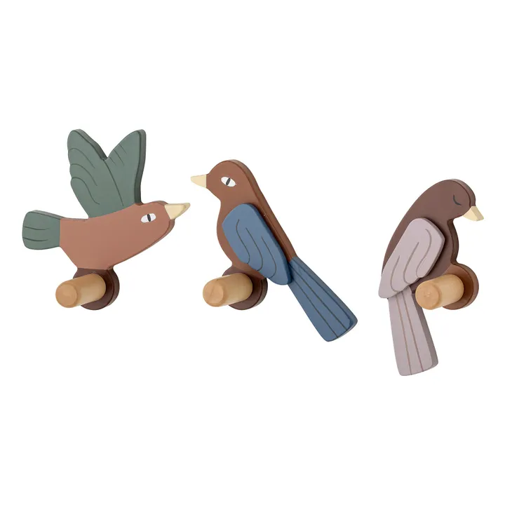 Bloomingville Mini Patères Lewi - set de 3 | Marron