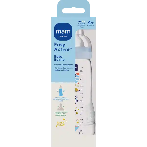 Easy Active Baby Bottle 330ml blau